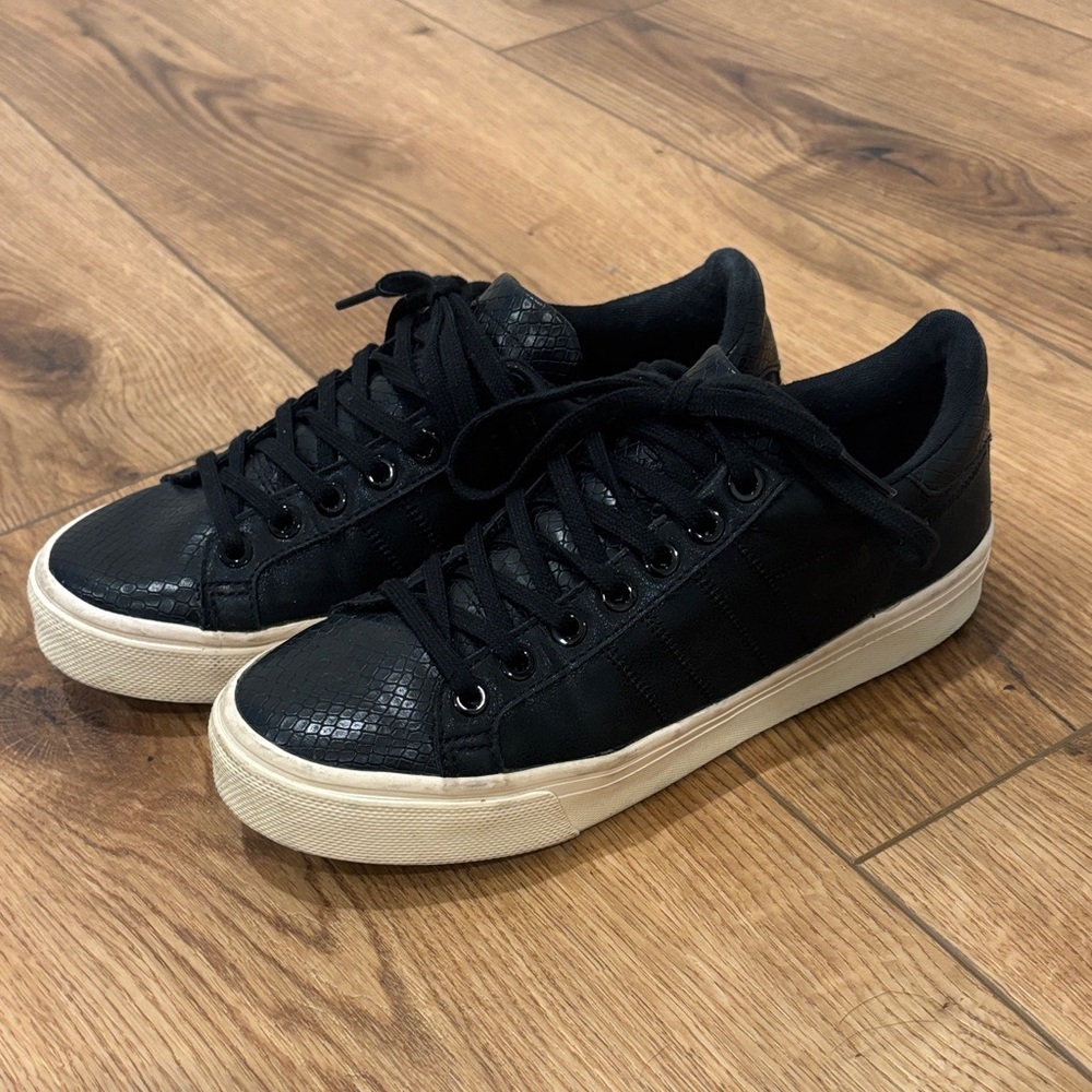 Gola Black Snakeskin Sneakers
